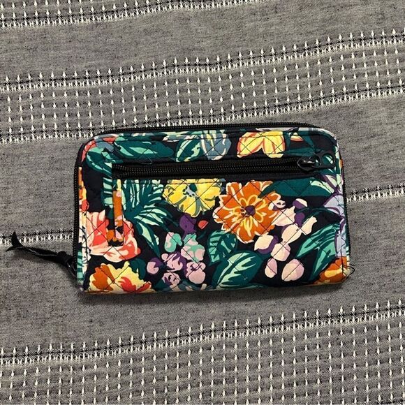 Vera Bradley Happy Bloom RFID Large Turlock Wallet - Picture 5 of 7